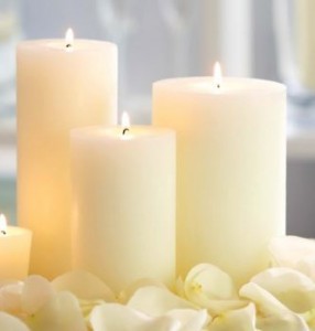 piller candles for weddings