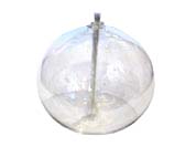 small round oil lamp