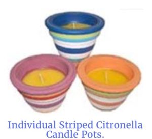 Citronella Candle Pots