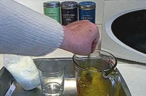 Stirring the microwave candle