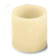 cylindrical wax lantern
