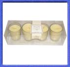 Set of 4 Torc Vanilla Candles in Glasses