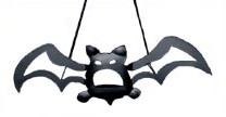 Hanging Black Bat Holder
