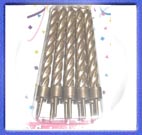 Silver Birthday Candlles