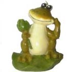 Standing Jolly Frog Candle