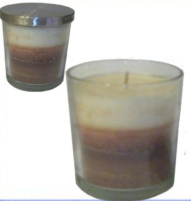 Multi Scent Candle in Glass Jar with Removable Lid Scented with Butter Vanilla