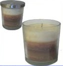 Multi Scent Candle in Glass Jar with Removable Lid Scented with Butter Vanilla