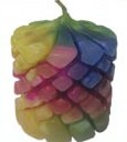 Carved Multicoloured Pillar Candle