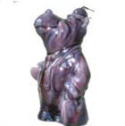 Standing Hippo Candle