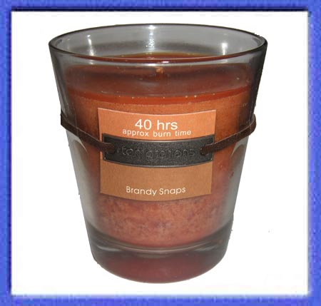 Seasonal Brandy Snap Scented Candle in Glass