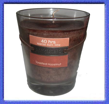 Seasonal Toasted Hazelnut  Scented Candle in Glass