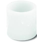White Cylinder Wax Lantern