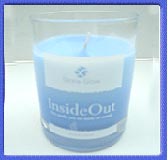 Blue InsideOut Candle