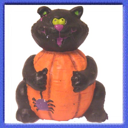 Black Cat Pupkin Candle