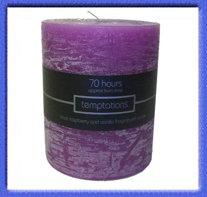 Lilac Pillar |Candle Scented with Raspberry and Vanilla