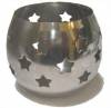 Metal T Light Holder with Star Cutouts Thumbnail