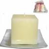 Square Candle on Chrome Base Thumbnail