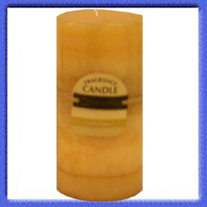 Striped Vanilla Candle