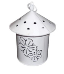 White Mini Metal Tea Light Lantern